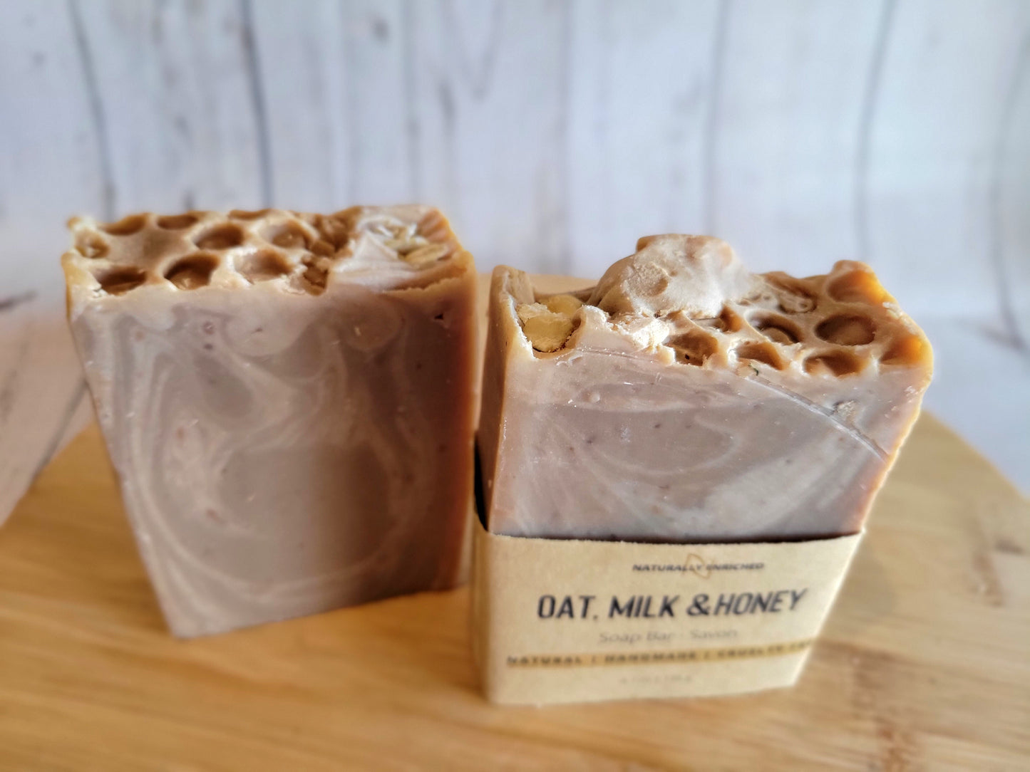 Creamy Oat, Milk, and Honey Soap Bars