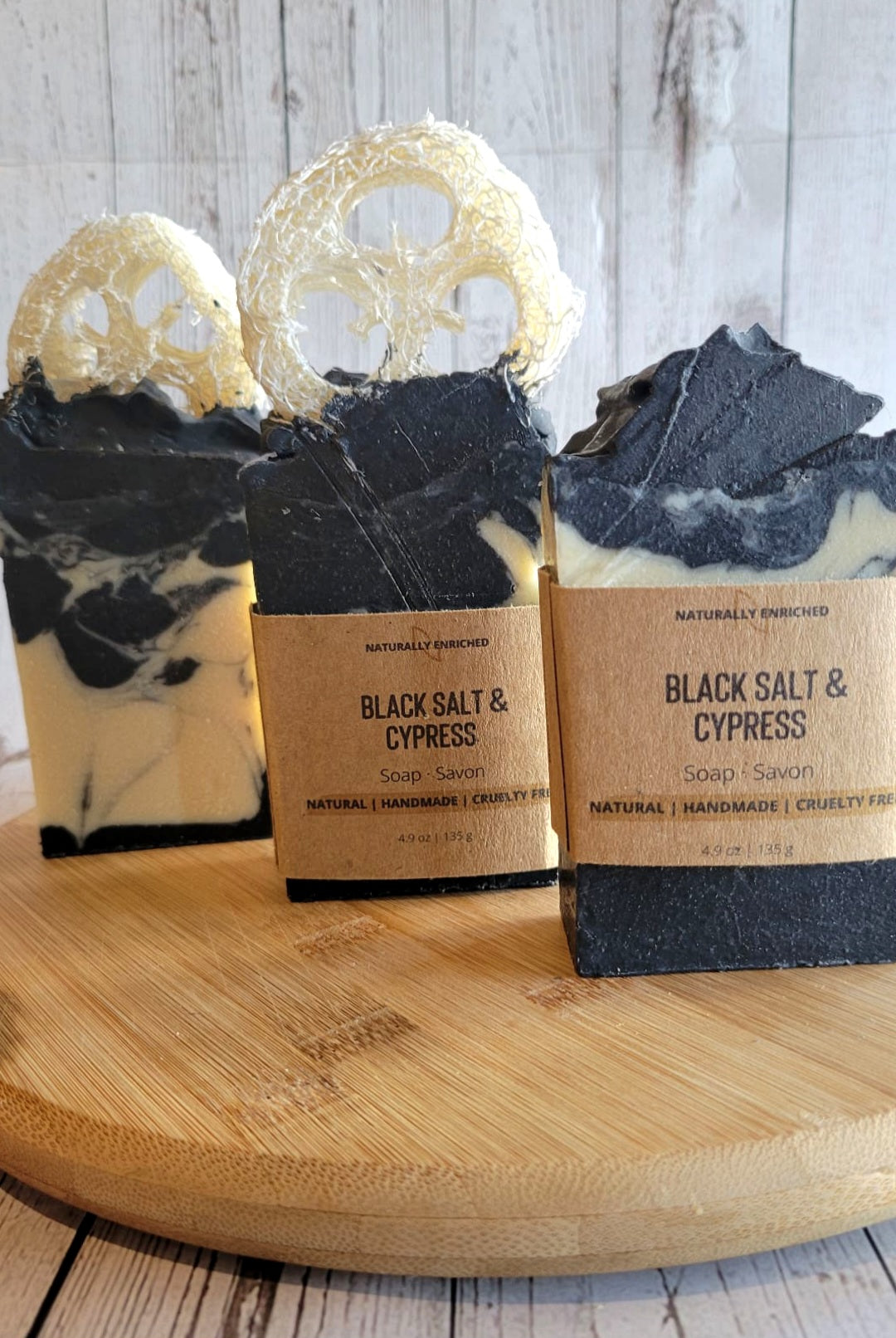 Black Salt & Cypress Bar Soap (Unisex)
